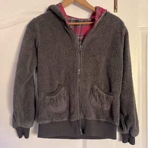 3/$20 😀 Reversible fuzzy hoodie